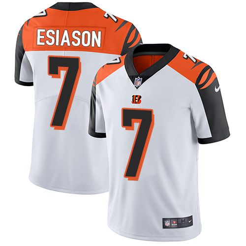 Men Cincinnati Bengals #7 Boomer Esiason Nike White Limited NFL Jersey